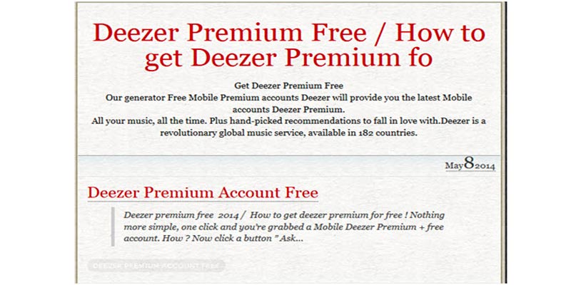 从 Tumblr 免费获取 Deezer Premium