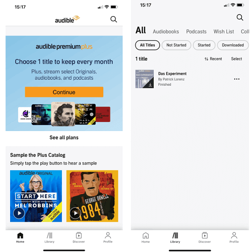 Download luisterboeken op de iPhone
