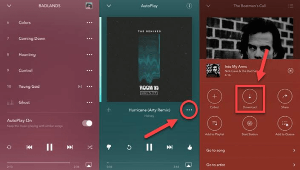Загрузите музыку Pandora с ее приложением