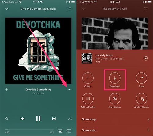 Pandora-muziek downloaden naar Android
