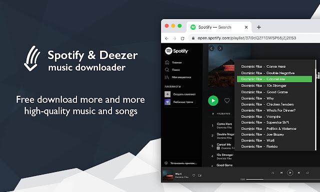 下载歌曲 Spotify Deezer 音乐下载器