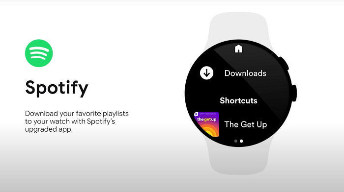 Google Pixel Watch에서 Spotify 노래 다운로드