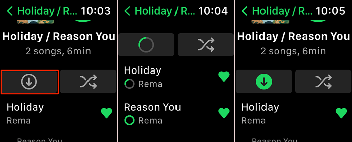 Scarica le playlist di Spotify su Apple Watch