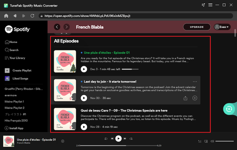 قم بتنزيل حلقات Spotify Podcast