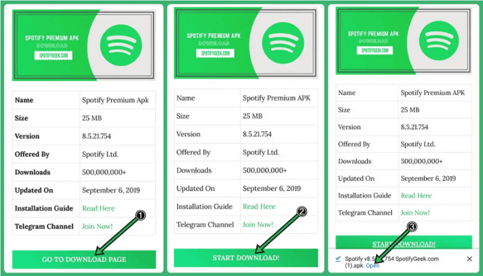 Descargar la Spotify Premium Mod de APK