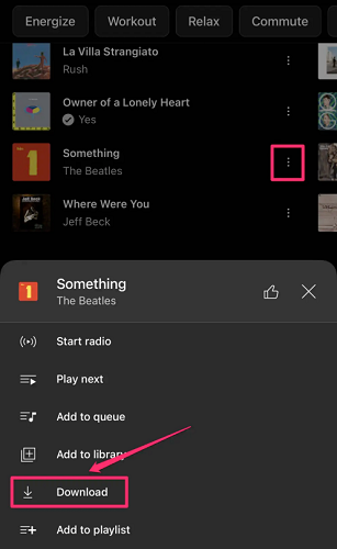 Download YouTube Music on Phone