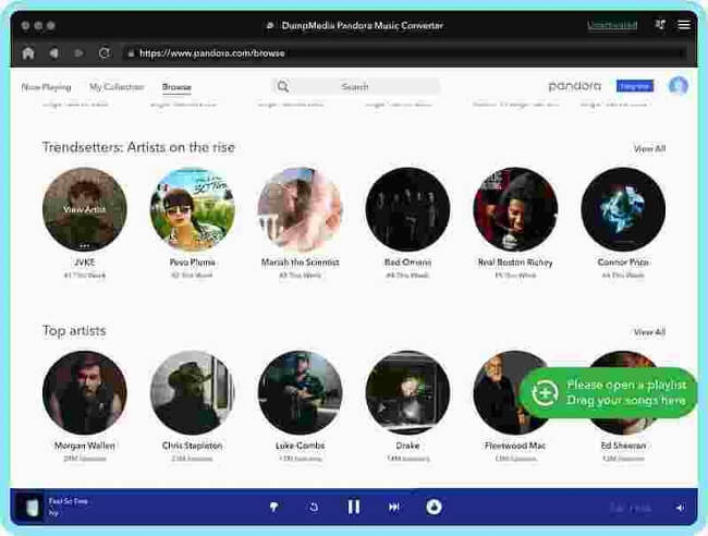 Загрузите музыку Pandora с помощью Dumpmedia Pandora Music Converter