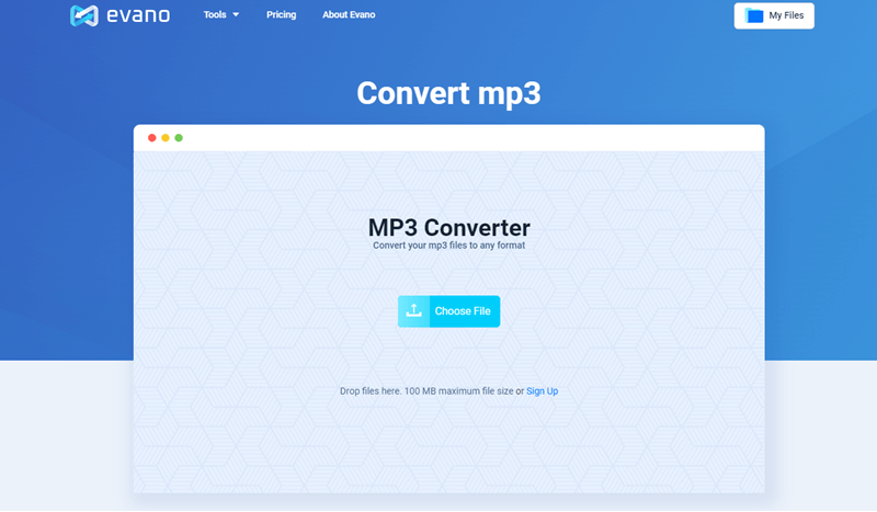 Evano конвертирует M4A в MP3