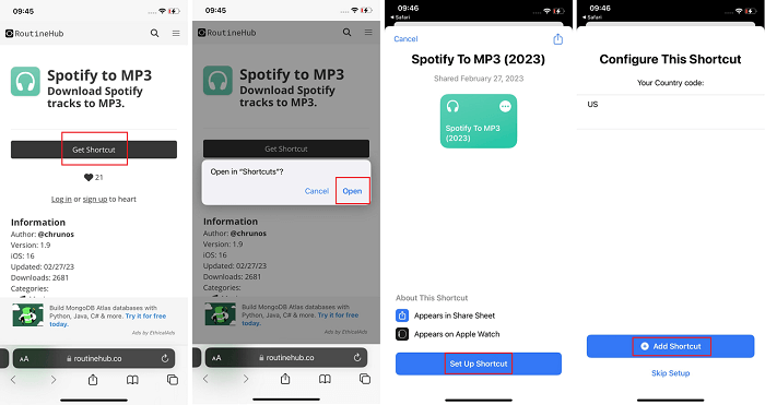 获取 Spotify 到 MP3 转换器快捷方式