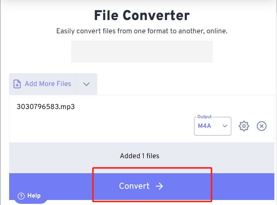 Hit Convert To Start the Conversion