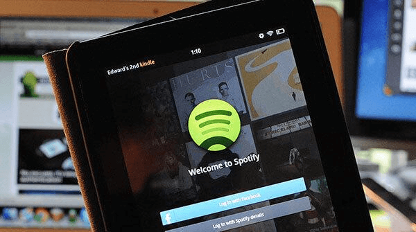 Войдите в Spotify на Kindle