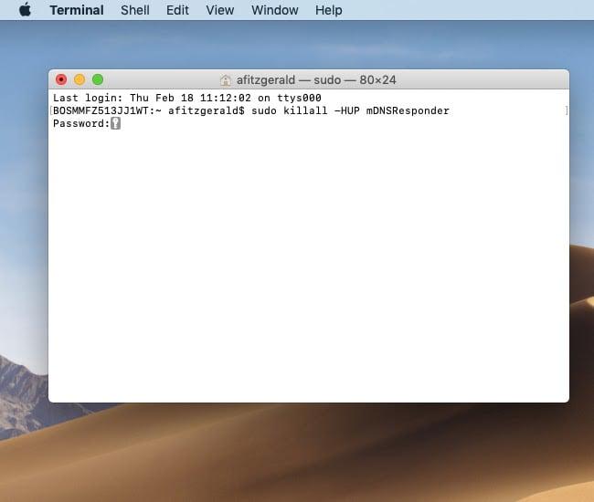 Mac 刷新 DNS