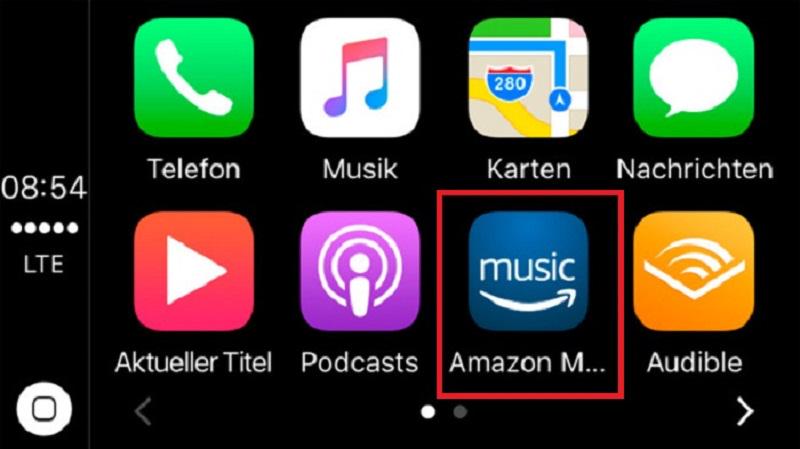 Open Amazon Music CarPlay
