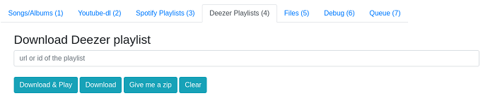 Download Deezer-afspeellijsten van Deezer Downloader