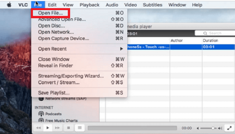 Reproduzir música da Apple no VLC no Mac