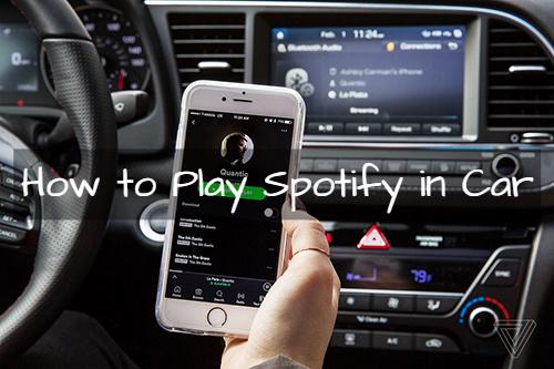 자동차에서 Spotify 음악 재생