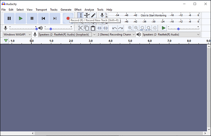 Record Music Playback with Audacity