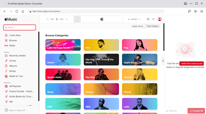 TuneFab Apple 음악 변환기 다운로드