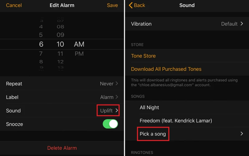 قم بتعيين Apple Music Song As Alarm