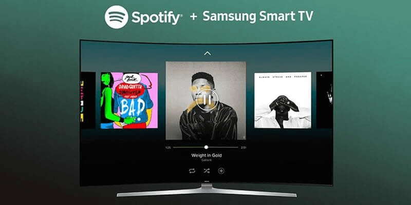 تطبيق Spotify على تلفزيون Samsung