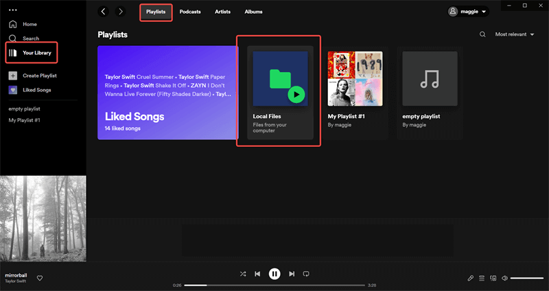 Spotify reproduce canciones locales con velocidad modificada