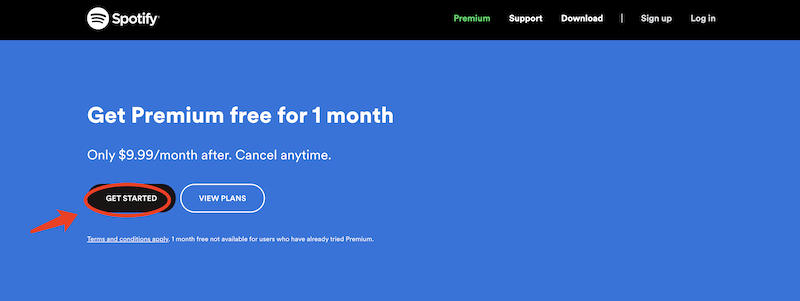 Spotify 开始 30 天免费试用