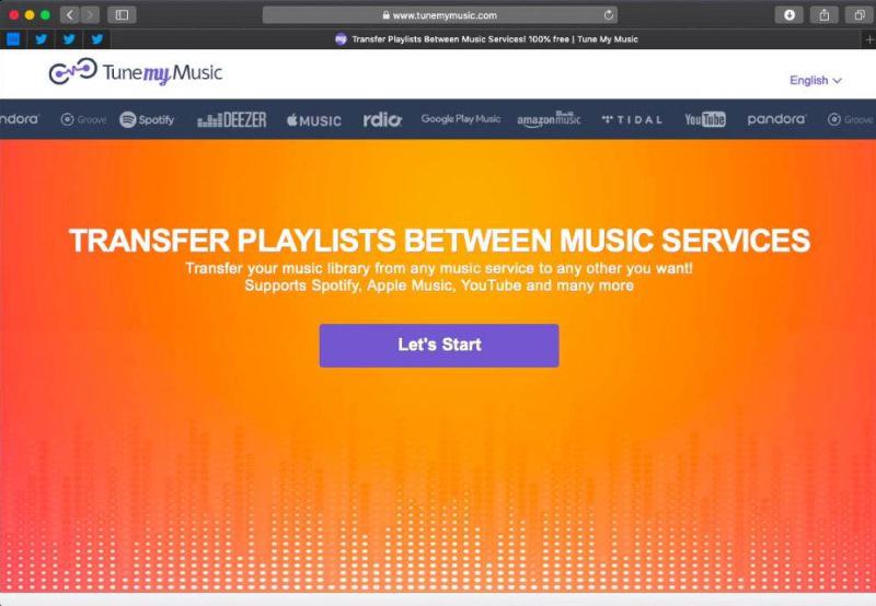 Converta a lista de reprodução de músicas do YouTube para Spotify Online