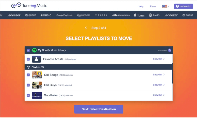 TuneMyMusic을 사용하여 Spotify 재생 목록을 Amazon으로 전송