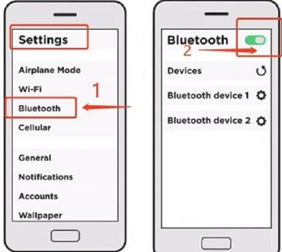 Attiva il Bluetooth su un altro dispositivo