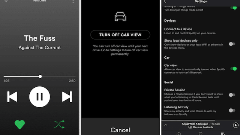 Spotify Connect를 사용하여 자동차에서 재생