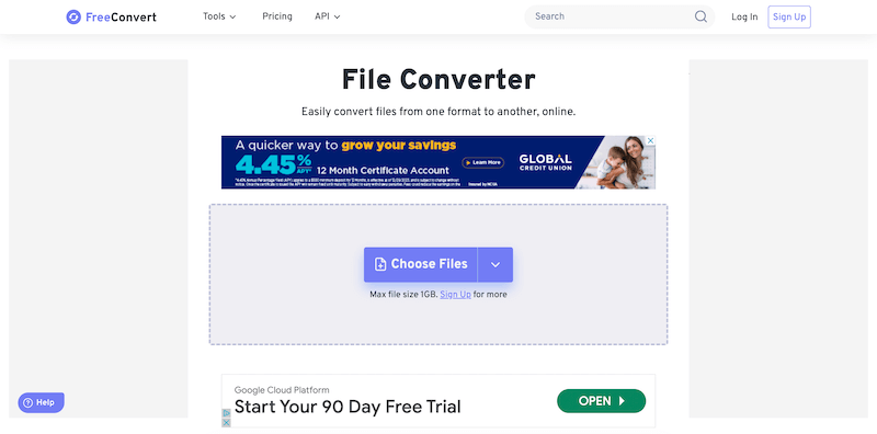 برنامج FreeConvert