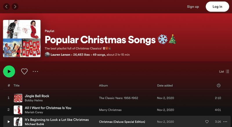 Canções populares de Natal